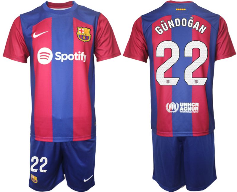 Men 2023-2024 Club Barcelona home red #22 Soccer Jersey->inter milan jersey->Soccer Club Jersey